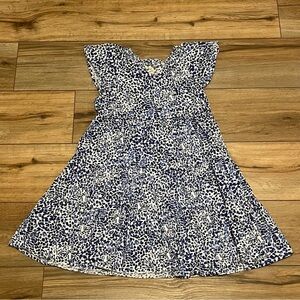 Lilly Pulitzer Mini Kawai Dress SZ XL (12-14) Resort White Blue Twisted Up